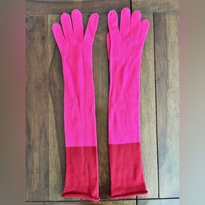 Lucy Vibrant Pink and Red Gloves - Fabulous!